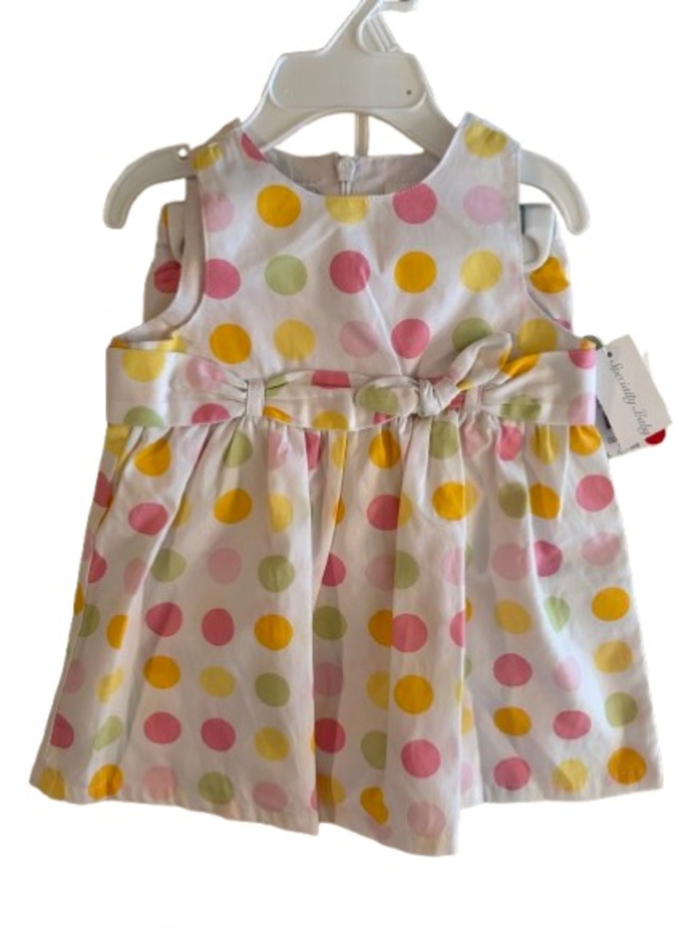 Specialty Baby Polka Dot Sundress & Bloomers Size 6-9 mos Cotton Cottagecore NWT